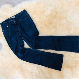 EXPRESS jeans women's Stella boot cut dark denim